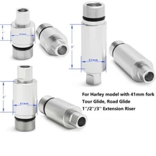 41mm Fork Tube 1'' 2'' 3'' Extension For Harley Road Glide FLTR FLTRI 1998-2001