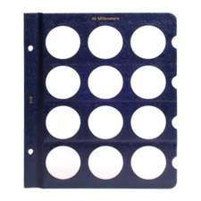Blank Page for Whitman Classic Coin Albums - 40mm Openings