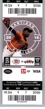Cincinnati Reds vs San Francisco Giants 7/25/2016 Full Ticket Santiago Casilla ,