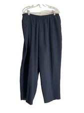 Just My Size Women's Pants Size 3X Blue Elastic Waist  14