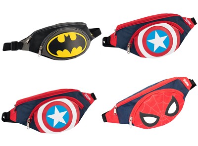 MARVEL Cintura Marsupio per ragazzi CAPITAN AMERICA SPIDERMAN BATMAN  cintura regolabile | eBay
