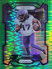 2023 Panini Prizm #194 K.J. Osborn - Minnesota Vikings Neon Green Pulsar