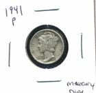1941 P MERCURY HEAD DIME SILVER 10 C US NICE SHARP DETAIL U.S TEN CENT COIN#6139