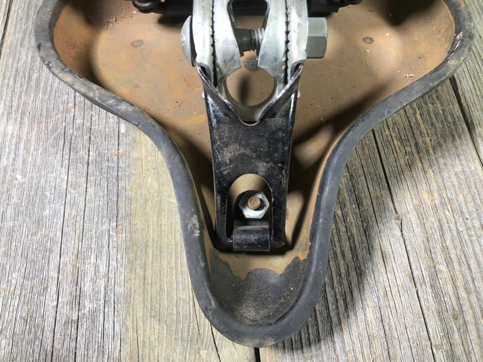 BICICLETA ANTIGUA VINTAGE BICICLETA TROXEL EE. UU. ASIENTO SPRINGER HECHO EN OHIO EE. UU. Foto 4 de 4