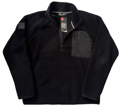 NEW XL UNDER ARMOUR SHERPA FLEECE PULLOVER SWEATSHIRT SWEATER FITTED FIT 1/4 ZIP