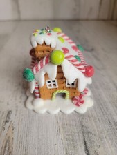 Glitter frosted gingerbread ornament Xmas cookie