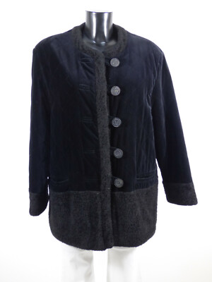 Sportalm women's winter velvet jacket size 42 de/black winter warm (R 4387)