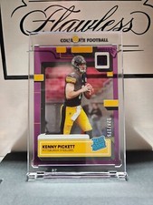2022 Panini Clearly Donruss RC Rated Rookie Kenny Pickett #51 SP Purple 128/175