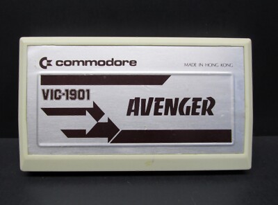 Avenger, VIC 20, VIC-1901, Cartridge, Commodore, 1981. Cartridge Only, Tested