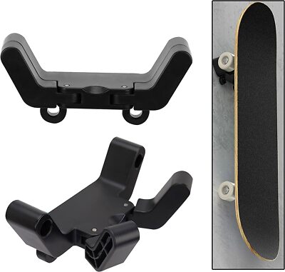 2Pack Skateboard Wall Mount Hanger, Foldable Skateboard Rack for ...