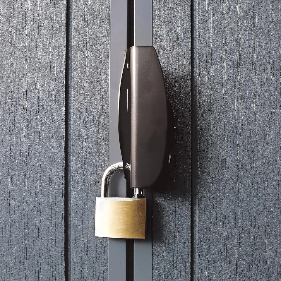 Garden Shed Keter Darwin 6 x 4 ft Grey Outdoor Apex Patio Plastic Storage - Image 3 of 4