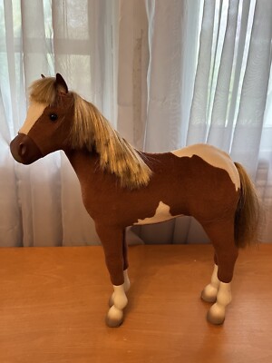 American Girl Paint FOAL HORSE Baby Filly Colt Chestnut & White Retired  EUC