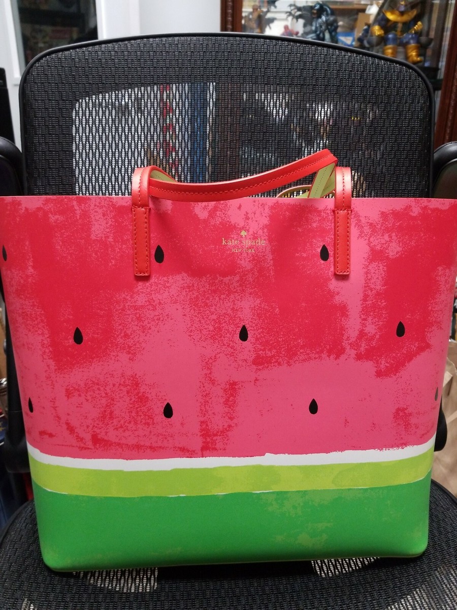 NWT Kate Spade Watermelon Large Tote, Clutch and Coin Purse