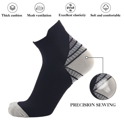 1-5PAIRCompression Socks Arch Ankle Running Support Mens Women Plantar Fasciitis - Picture 39 of 71