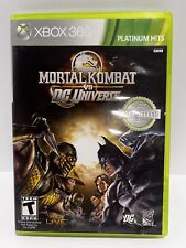 Mortal Kombat vs. DC Universe - Platinum Hits (Xbox 360, 2009) CIB w/Manual