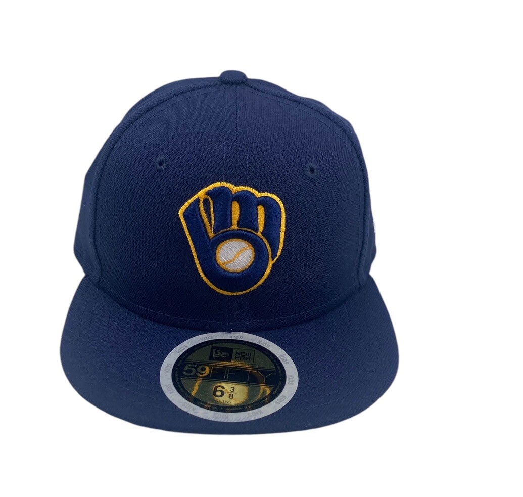 帽子 WACKOMARIA NEW ERA / 59FIFTY 3/8 Kids Milwaukee Brewers New Era 59 Fifty Fitted hat cap size -63/8