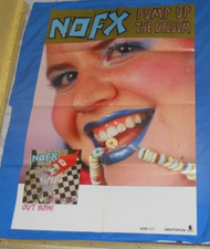 original record store promo poster NOFX -- PUMP UP THE VALUUM