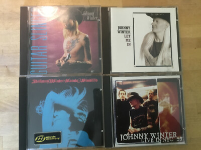 Johnny Winter [4 CD Alben] Saints Sinner + Live NYC+ Let me in + Slinger / BLUES