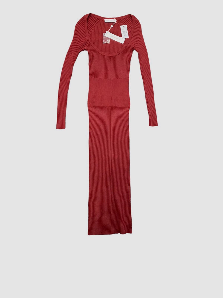 jonathan simkhai red dress Splurge: Ashley Gragham's Instagram Jonathan Simkhai Red and Black Dome Lace Detail Corded Sleeveless Dress