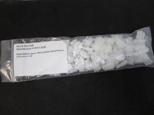 100 Molex 30912020 Mini Fit JR 2-Pin Free Hanging Receptacle 253.0320 **NEW** - Picture 4 of 5