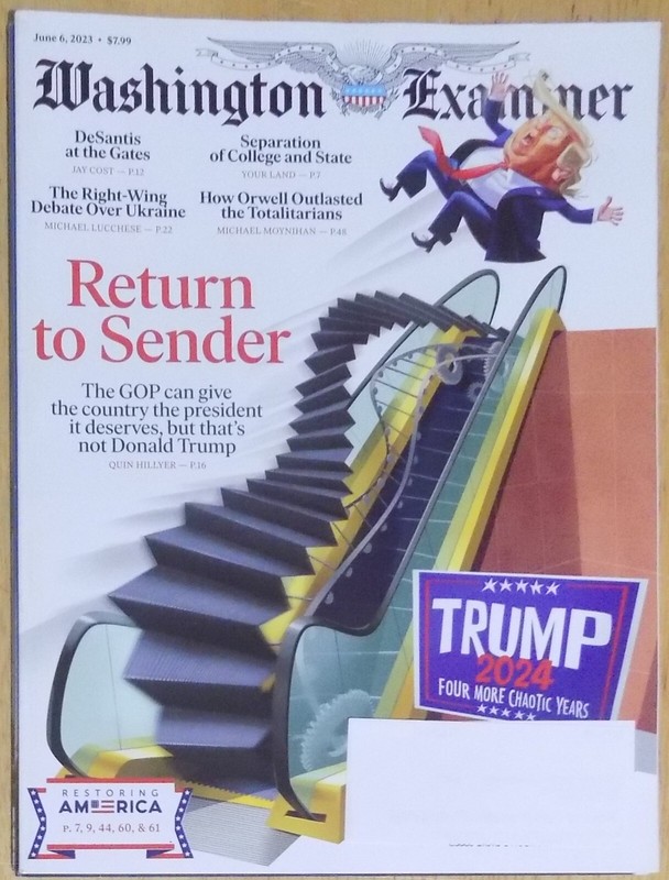 RETURN TO SENDER  -  WASHINGTON EXAMINER MAGAZINE (WITH PUZZLE)