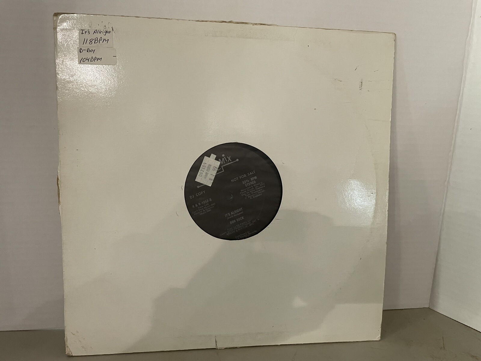 LP Vinly Bon Rock B-Boy/Its Alright single 1983