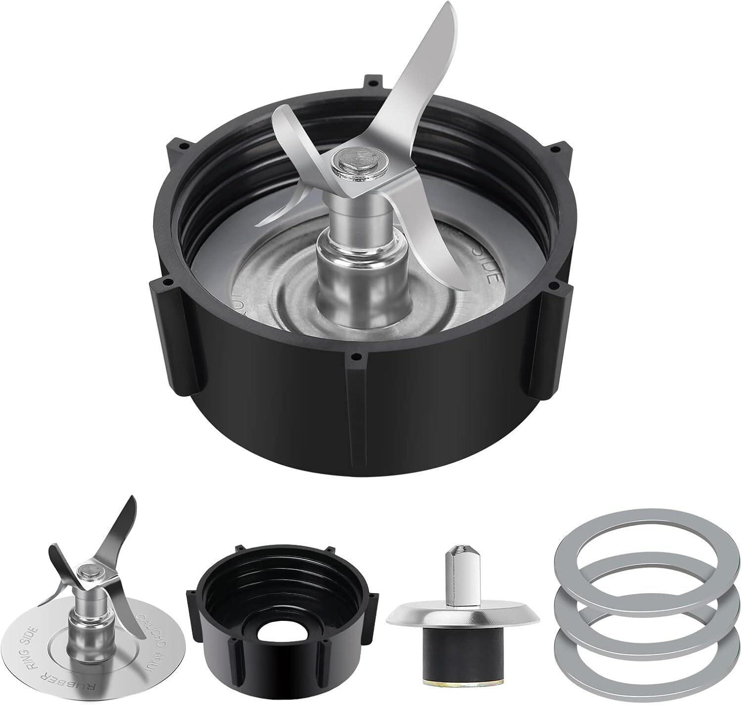 For Oster Blender Replacement Parts 6 Pieces with Gasket Rubber Seal Ring...