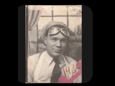 Vintage Photobooth Photo Of Howard Hughes Eccentric Billionaire Aviation Goggle
