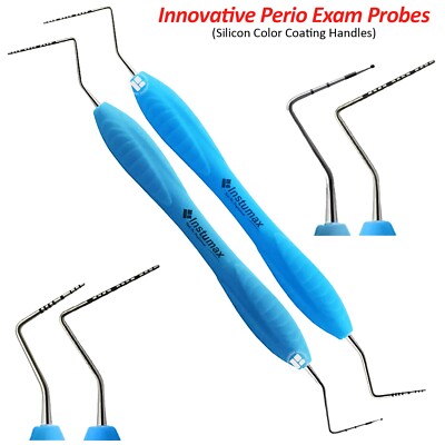 Dental Explorer Williams Probe UNC 15 Color Marking Diagnostic Double Ended Tool