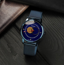 Raketa Copernicus Blue 1990s, Very rare Vintage Soviet Mechanical Mens watch