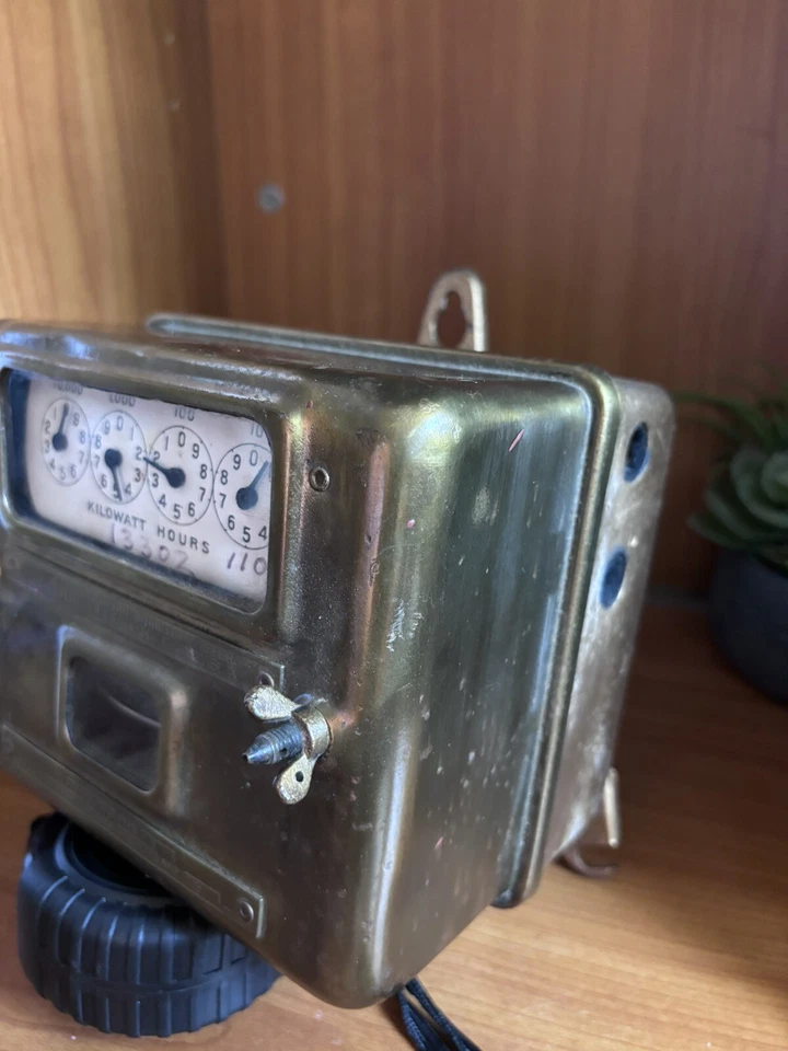 Vintage or Antique Power Meter GE Thomson High Torque Watt Hour Meter r1s4 - Image 3 of 4