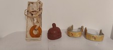 Antique baby items lot Teething Ring Bakelite Bottle top nipple