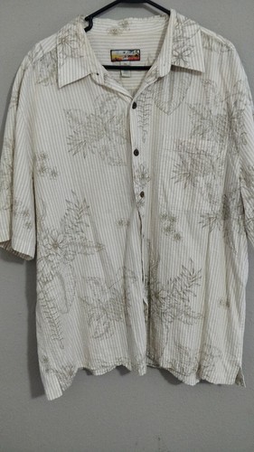 Havana Jack's Cafe Men's Hawaiian button up Shirt XXL Cotton Flower Pattern - Picture 4 of 5