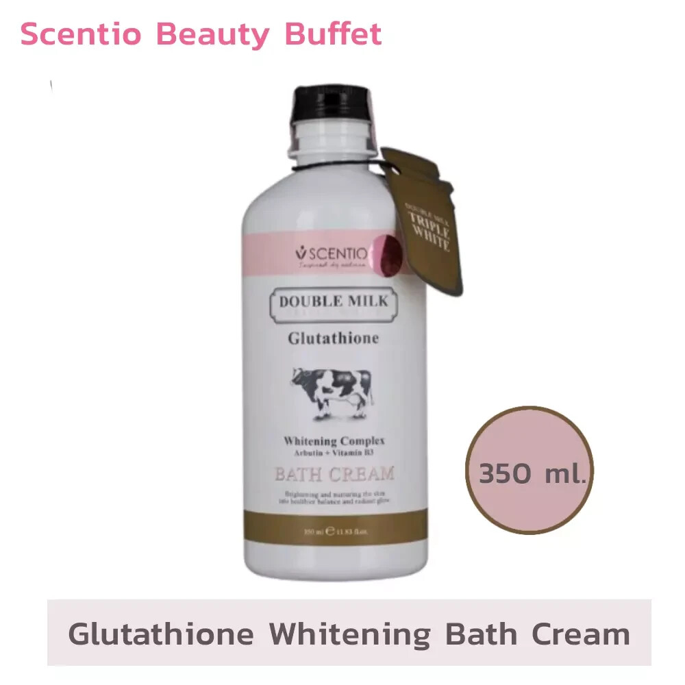 Scentio Glutathione Whitening Bath Cream Double Milk Triple White 350 ml. | eBay Scentio Glutathione Whitening Bath Cream Double Milk Triple White 350 ml. | eBay