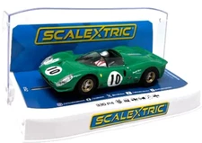 Scalextric C4491 330 P4 - Green - David Piper 1:32 Slot Car with lights