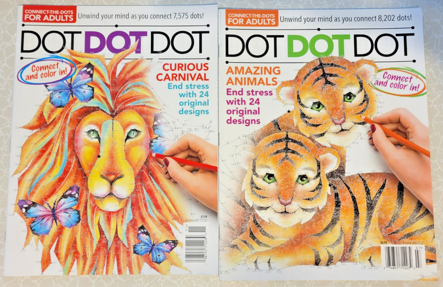 DOT DOT DOT 2 at 1 Low Price -Amazing Animals + Curious Carnival - Adult Fun
