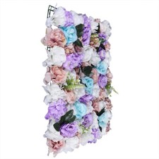 12pcs Artificial Silk Flower Wall Panel For Wedding Party Background Venue Decor