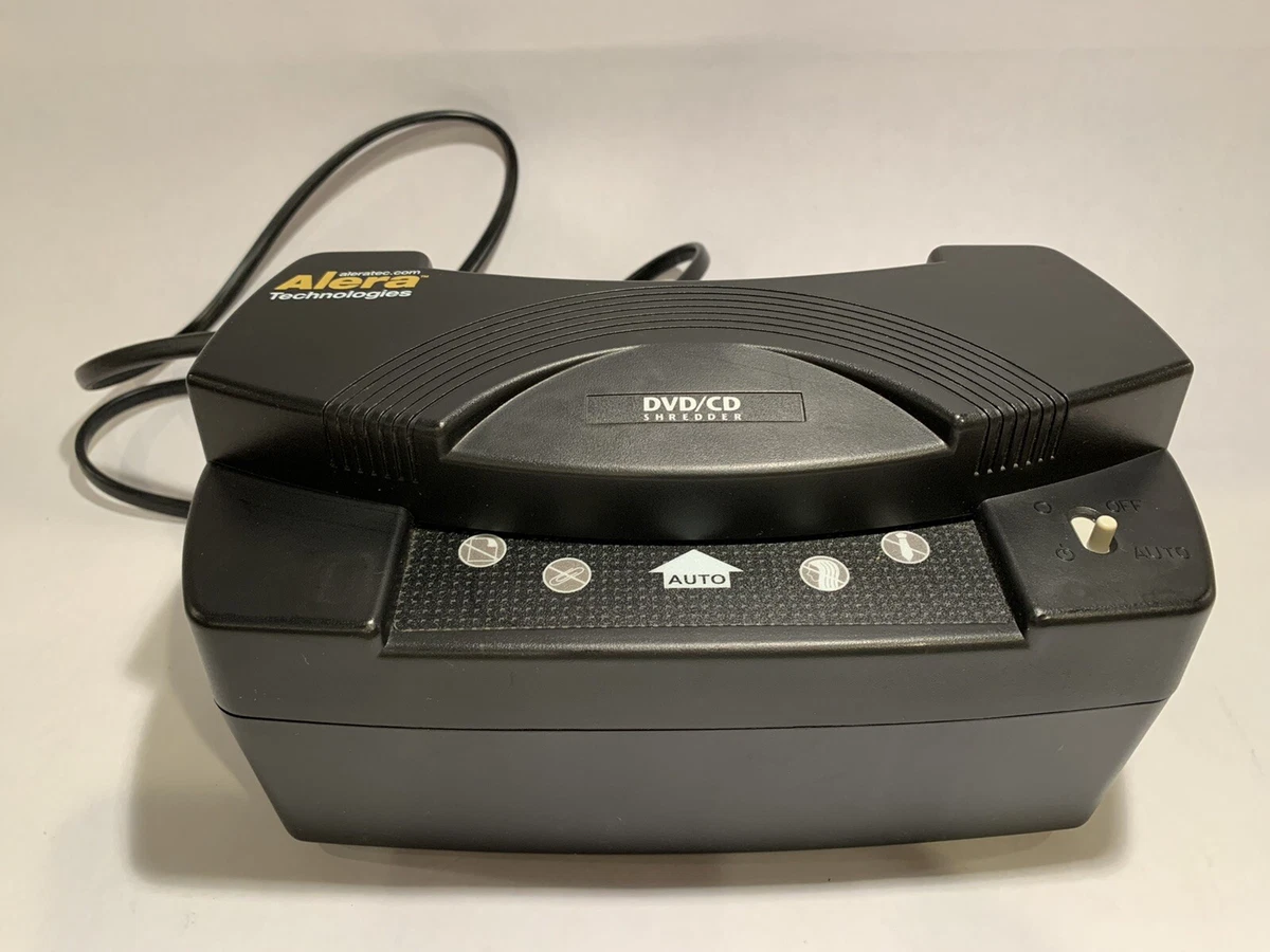 Alera Technologies Desktop CD DVD BR Disc Shredder Wiper Non Violent Scars Discs