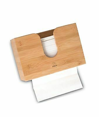 Stylish Bamboo Paper Towel Dispenser Wall Mounted Countertop