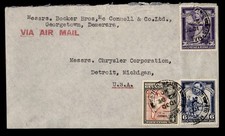 DR WHO 1940 BRITISH GUIANA AIRMAIL TO USA R71003