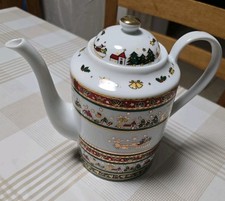  Ahorn Weihnachtsgeschirr Kaffeekanne,  Ahorngeschirr