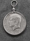 1966 40% Silver Kennedy Half Dollar Mounted in Pendant