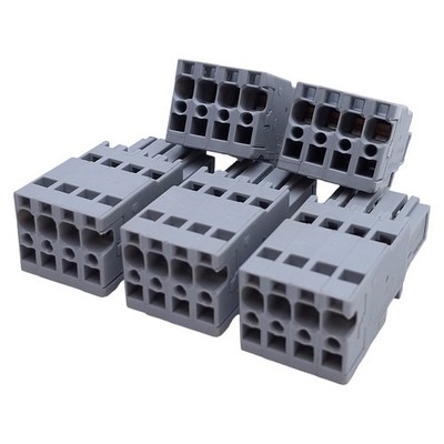 Lot of 5 Wago 769-104 X-Com Female Connector 4-Position, 500V 32A, 12-28AWG