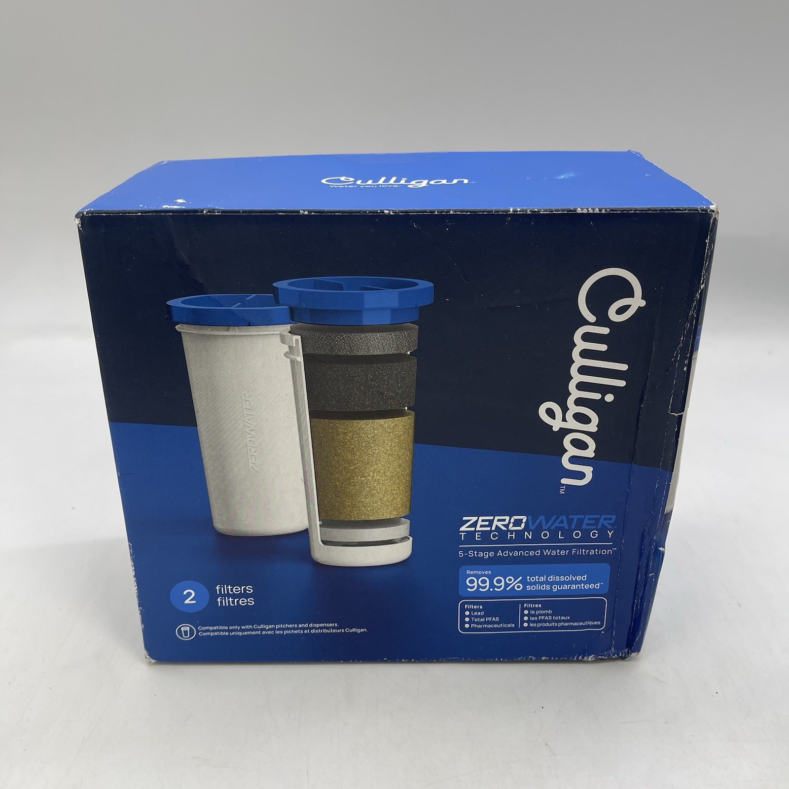 2-pack, White, Blue New