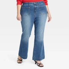 NWT Ava Viv High Rise Flare Jeans Size 22