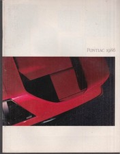 1986 Pontiac Firebird Grand Prix Grand Am Fiero 6000 Bonneville Brochure 1986 Pontiac Firebird Grand Prix Grand Am Fiero 6000 Bonneville Brochure