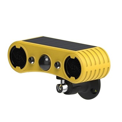 Solar Motion Sensor Siren 4 Modes 129dB With 13 Alarm Sounds For Warehouse