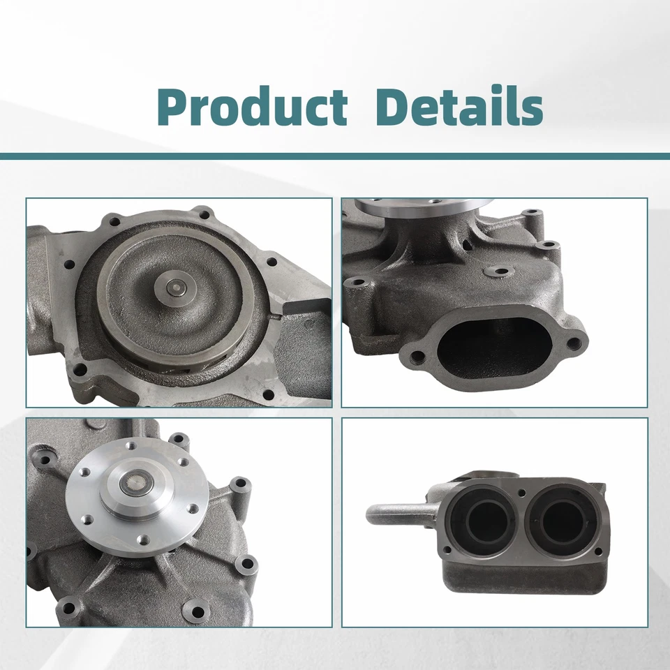 Bomba de água com gaxeta para Freightliner Cascadia Columbia M2 112 MBE 4000 12,8L - Imagem 4 de 4