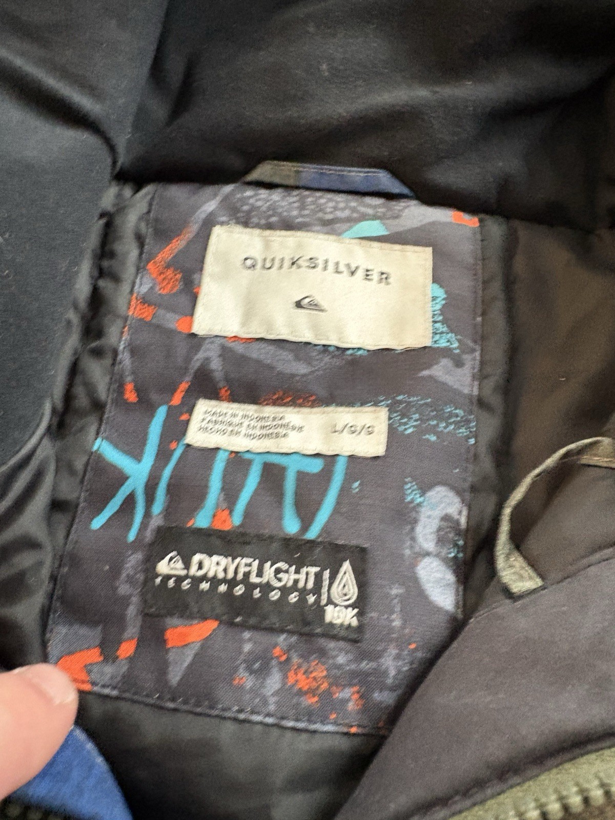 Quicksilver Multicolor Removable Hood Winter Snow… - image 5