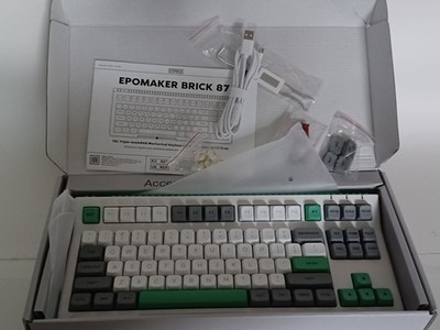 EPOMAKER Brick 87 Mechanical Keyboard TKL Triple-Mode Wireless RGB LEGO Base